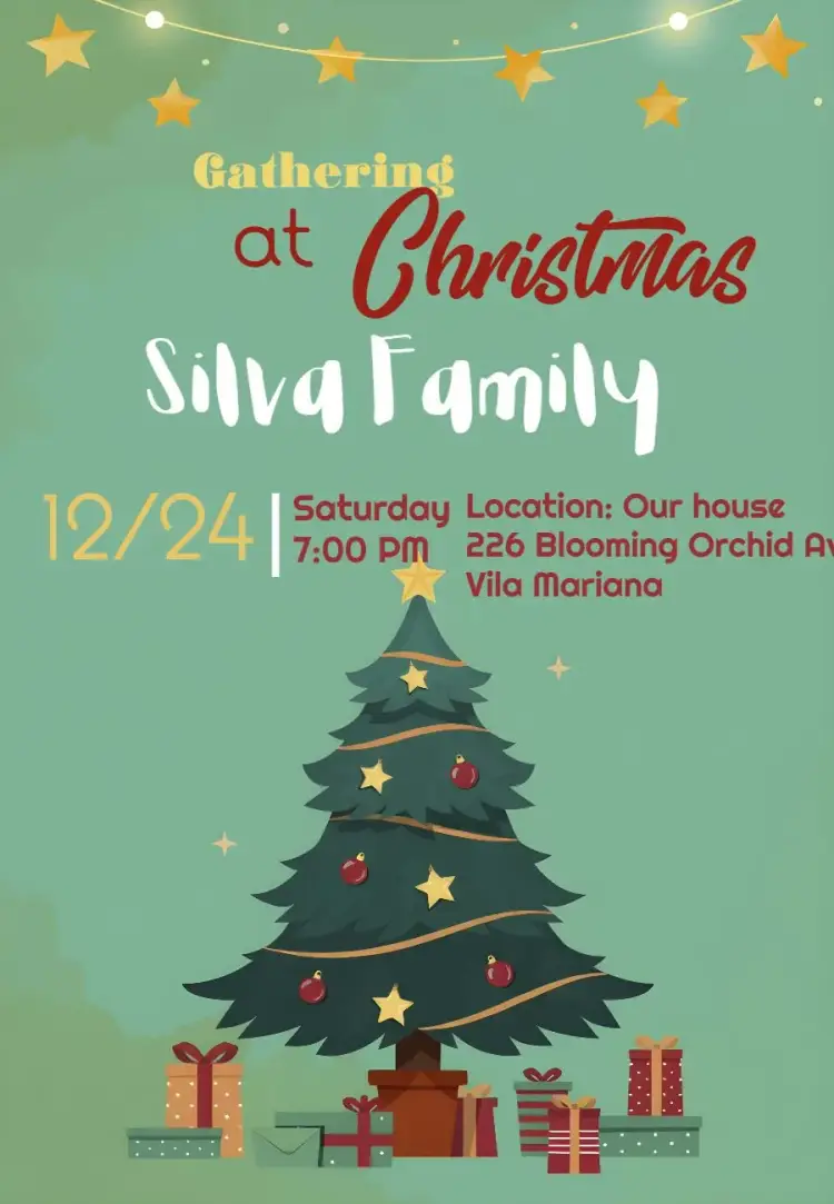 Christmas Dinner Party invitation