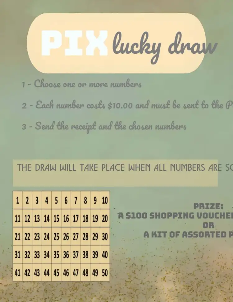 Invitation Raffle Pix Of Luck Prizes – Tickets theme colorful, modern, fun, youthful, interactive, vibrant