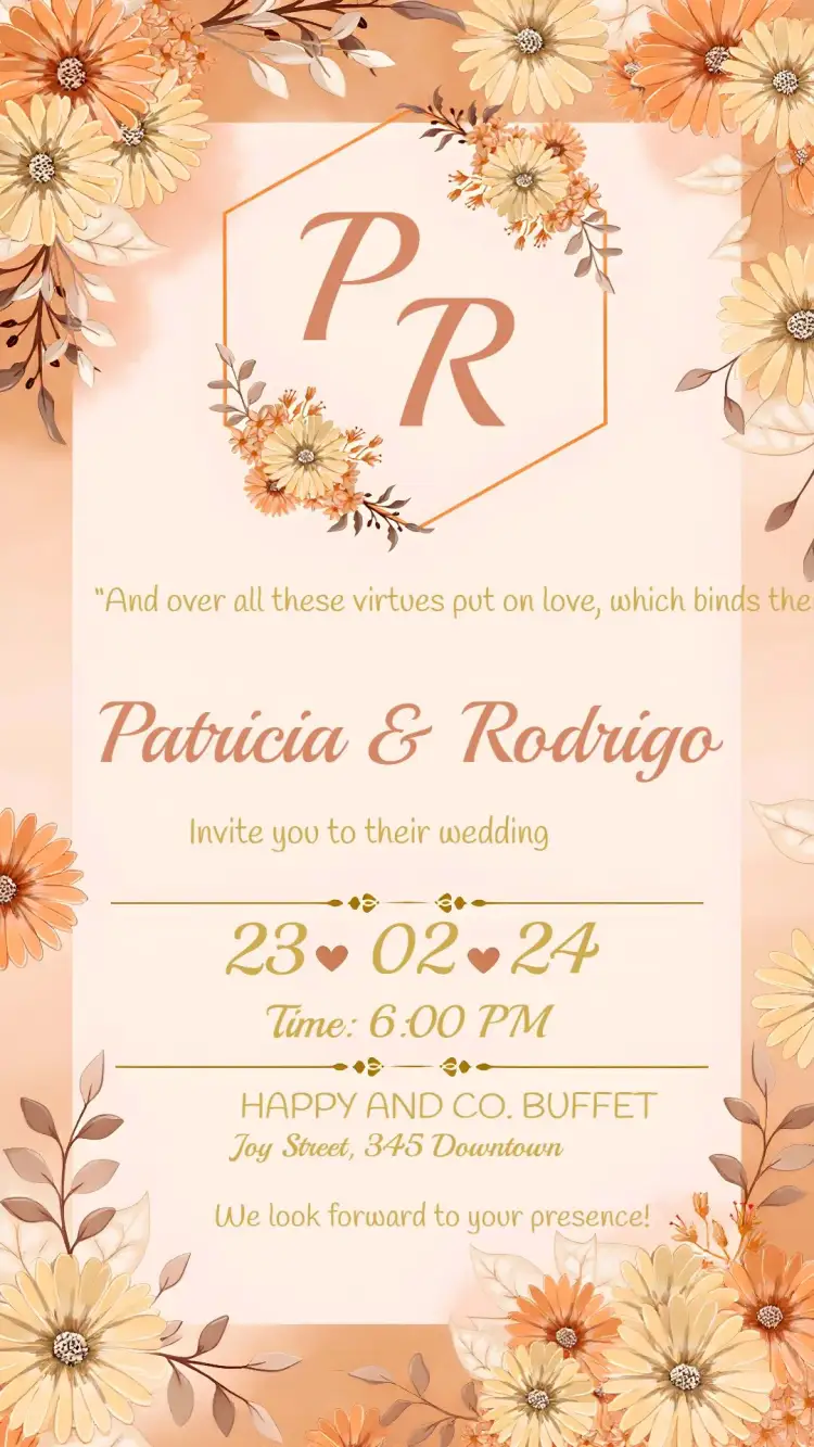 Invitation Floral Flowers Wedding – Wedding theme floral, romantic, elegant, soft, natural, rustic