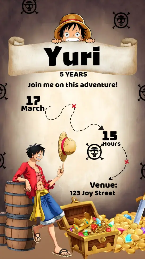 One Piece Netflix invitation