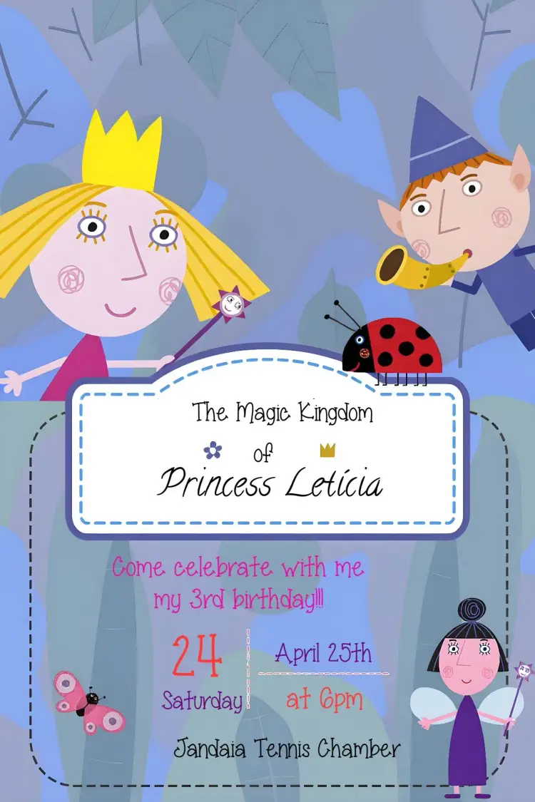 Ben And Holly Kingdom invitation