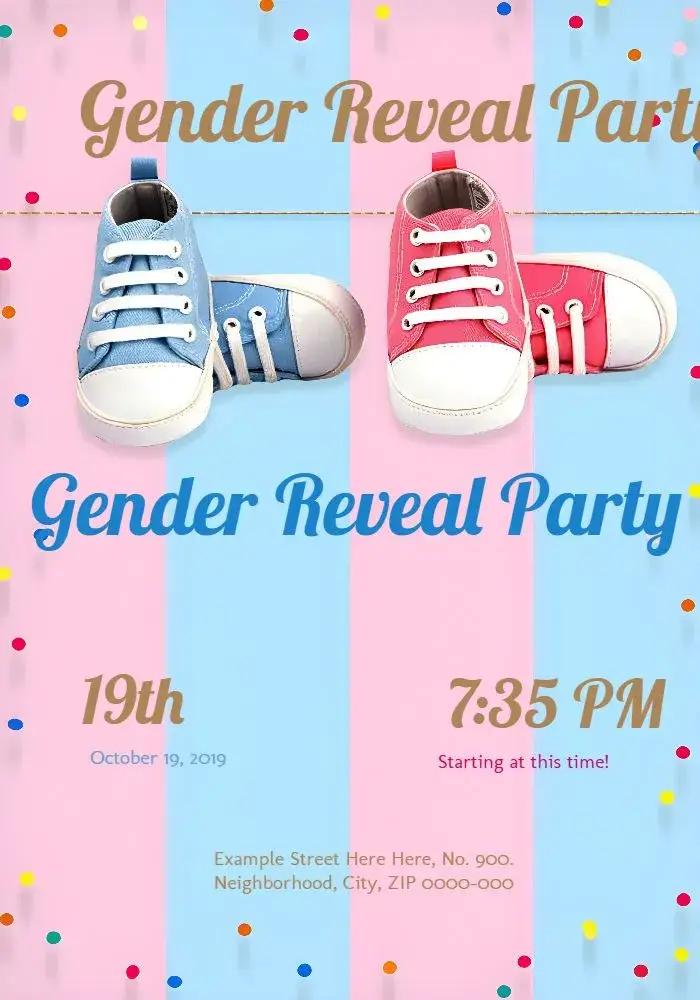Boy Or Girl Gender Reveal Celebration invitation