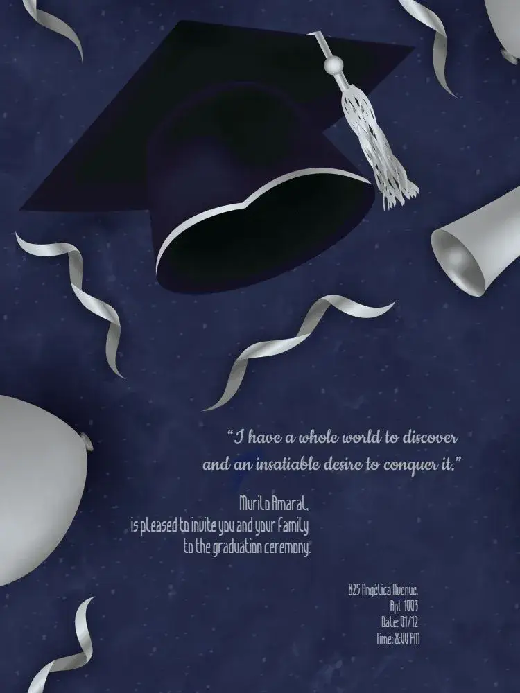 Online Graduation invitation