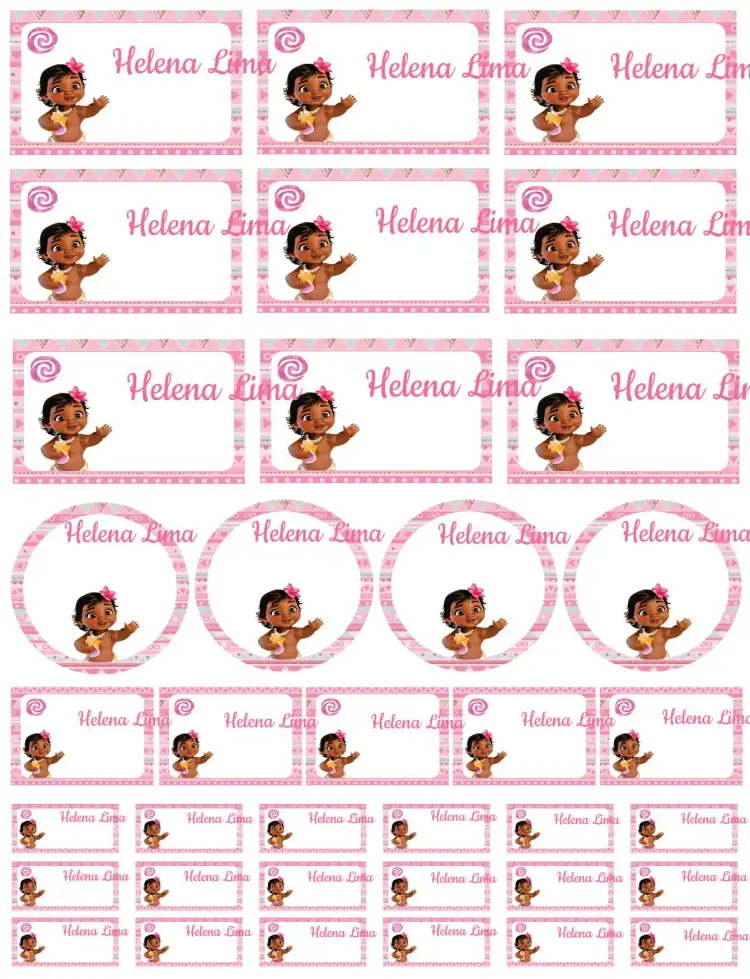 Moana Baby invitation