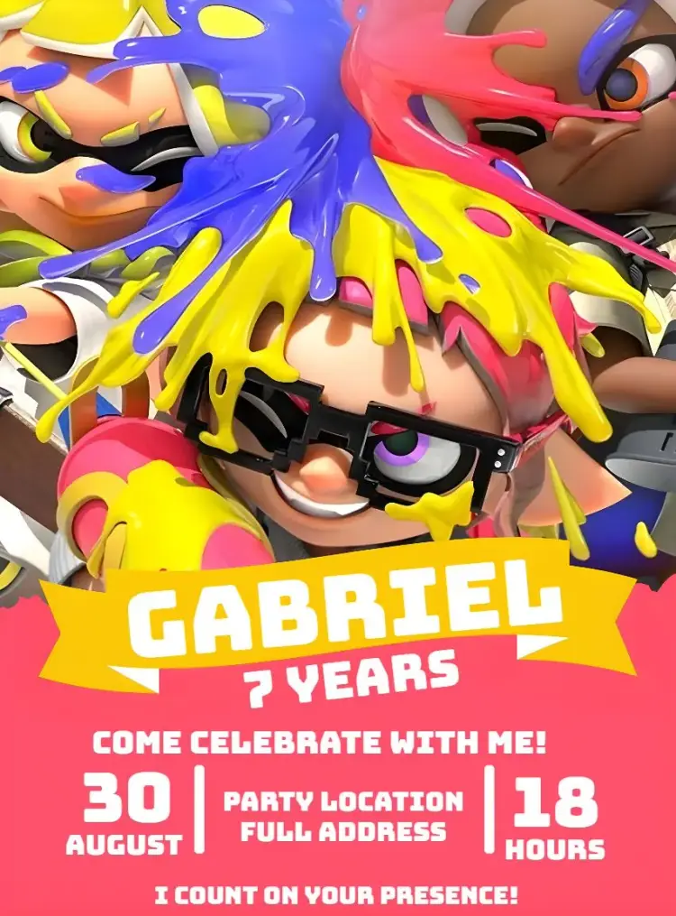 Splatoon Game invitation