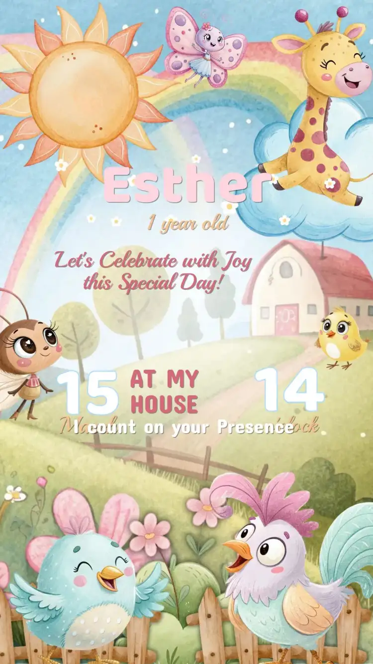 Invitation Birthday Galinha Pintadinha Candy