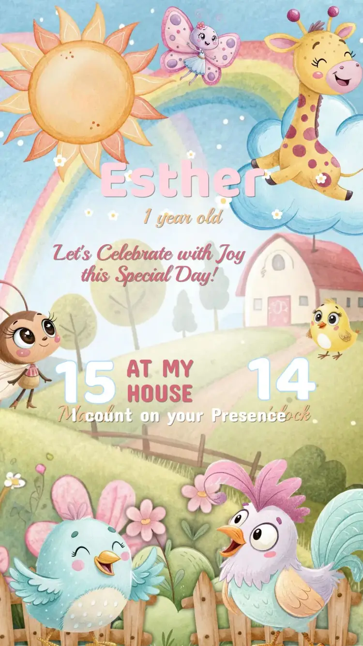 Invitation Birthday Galinha Pintadinha Candy