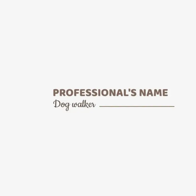 Logo For Animal Caregiver Pet Sitter Dogs invitation