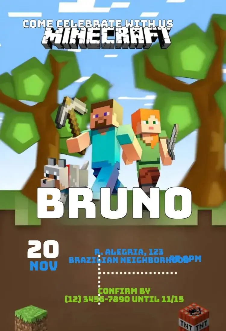 Minecraft invitation