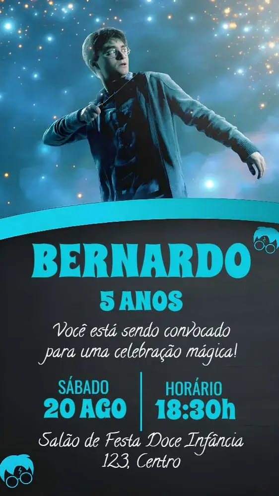 Harry Potter Hogwarts invitation