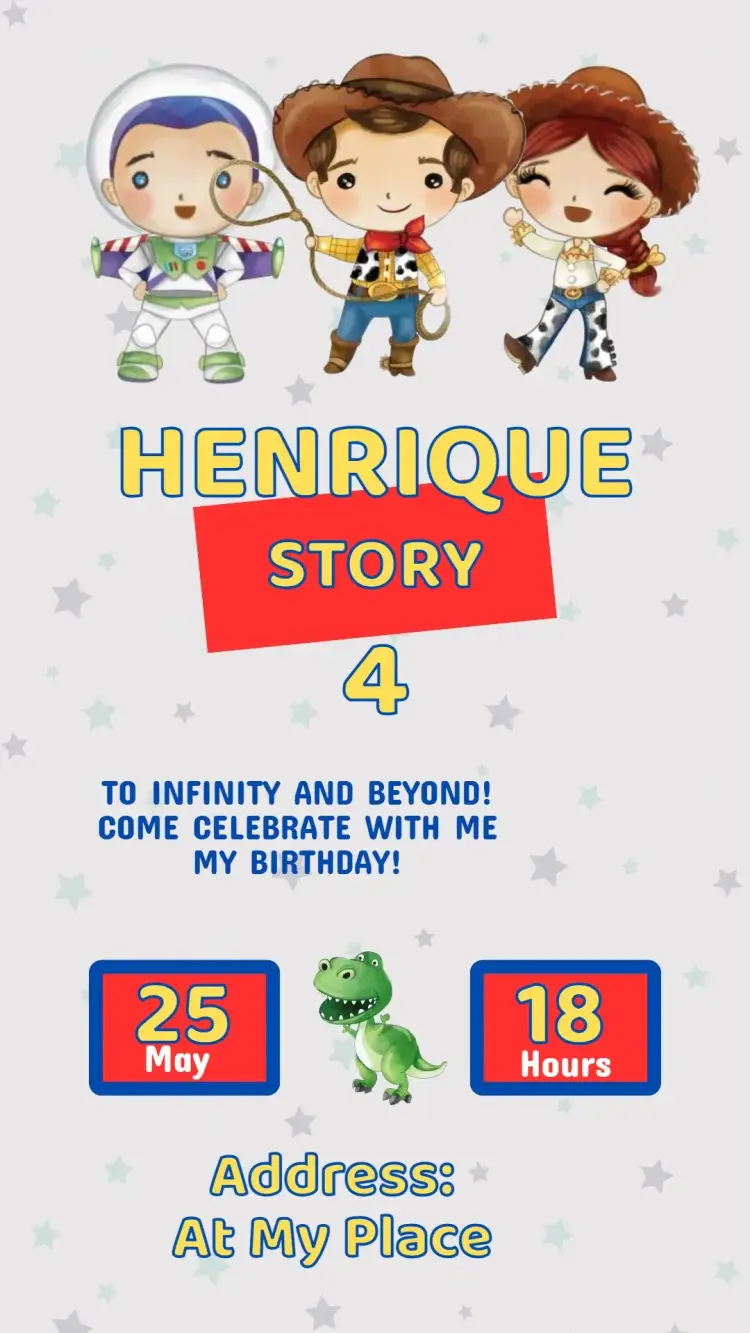 Toy Story Birthday Invitation