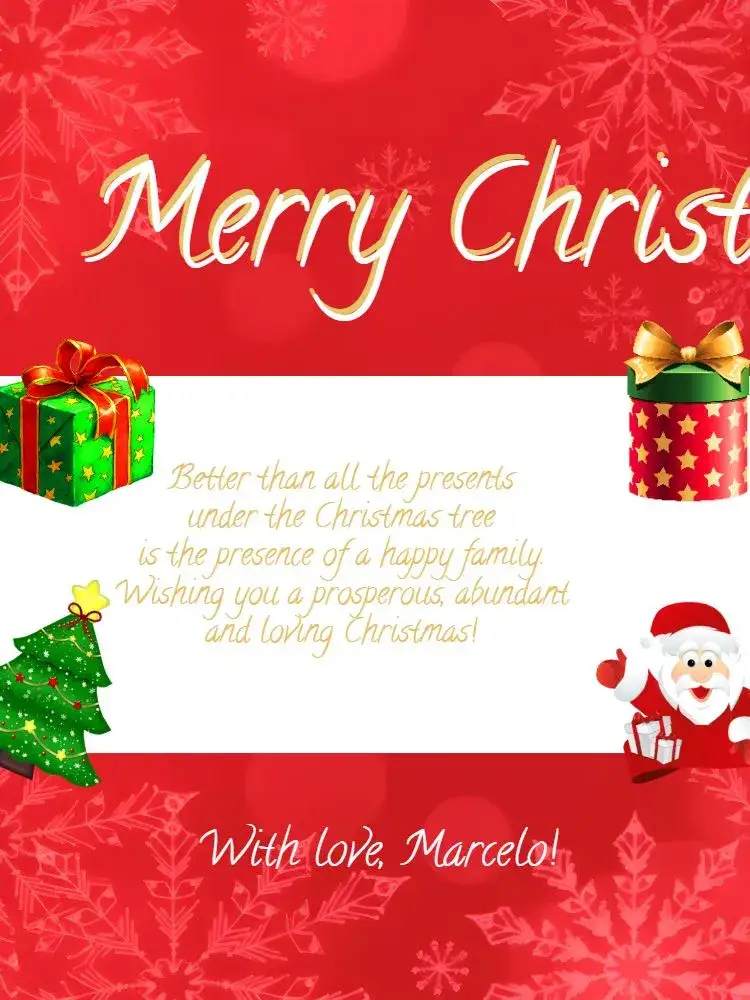 Invitation Christmas Card Noel – Commemorative Dates theme festive, classic, colorful, golden, contemporary