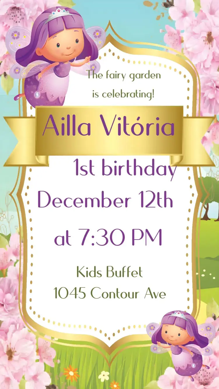 Fairy Garden invitation