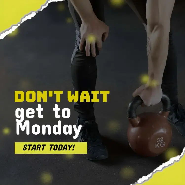 Invitation Yellow Gym Post – Most searched for theme modern, energetic, minimalist, sporty, vibrant, dynamic