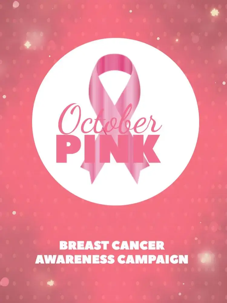 Post For Breast Cancer Awareness Month invitation
