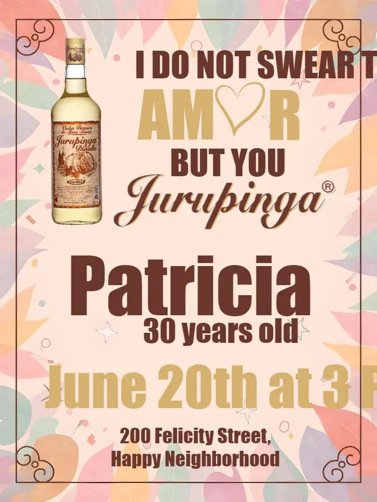 Invite Male Jurupinga editable and customizable