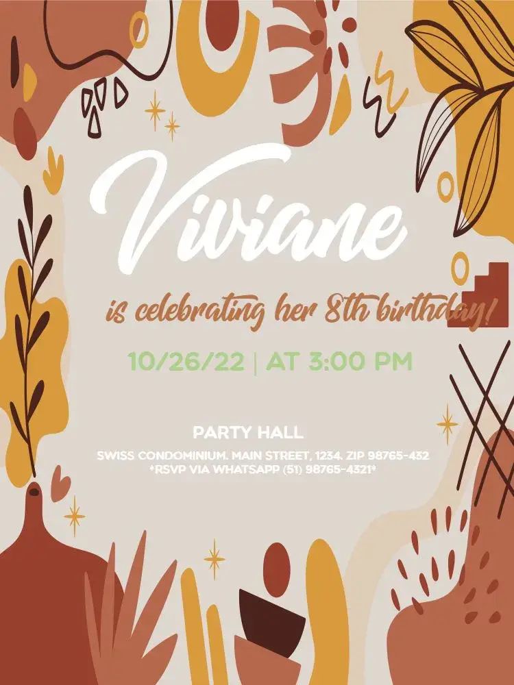 Digital Online Enchantment Party invitation