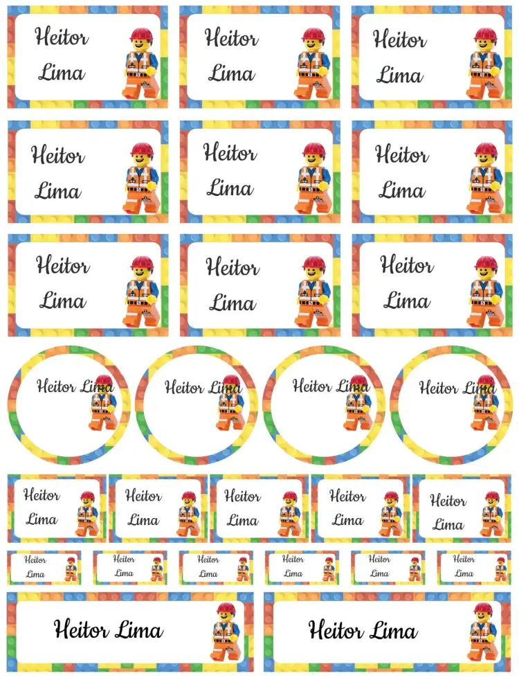 Invitation Lego – Card theme colorful, playful, modern, childlike, fun