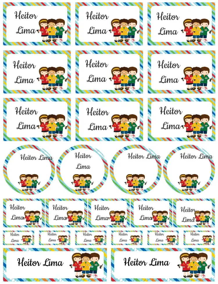 Invitation Detetives do Prédio Azul – Card theme colorful, childlike, fun, animated illustrations, adventure theme, iconic characters