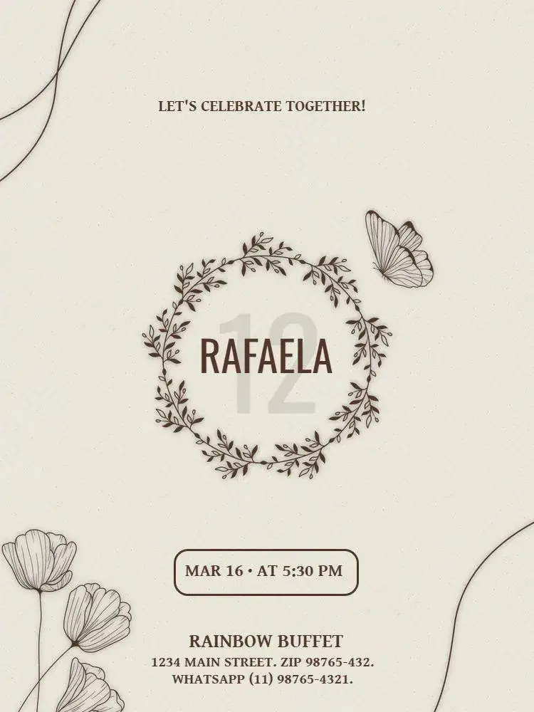 Simple Young Online invitation