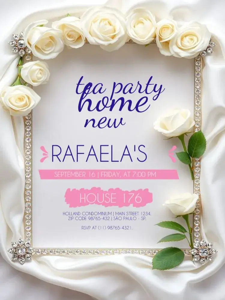 Housewarming Tea Party for the Single Edit invitation