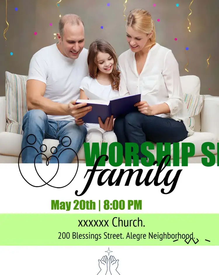 Art For Family Church Service With Photo Prayer