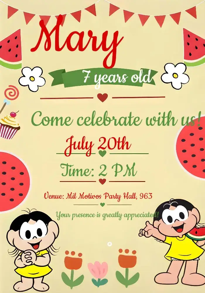 Female Magali invitation