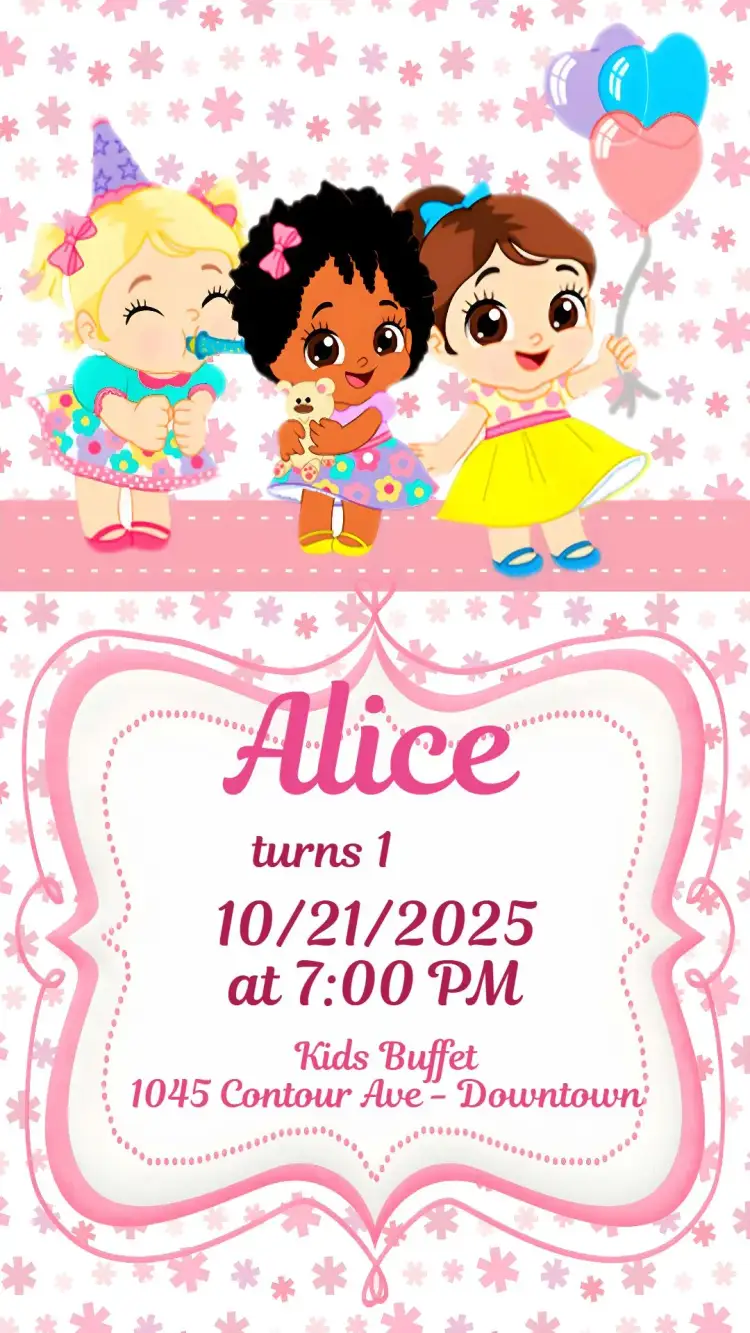 Invitation Baby Alive – Kids' Birthday Party theme