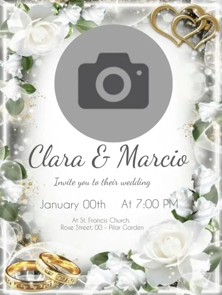 Invite Rustic Roses Wedding Edit Garden editable and customizable