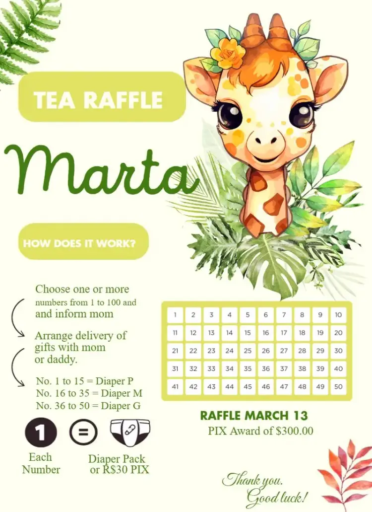 Cute Giraffe invitation