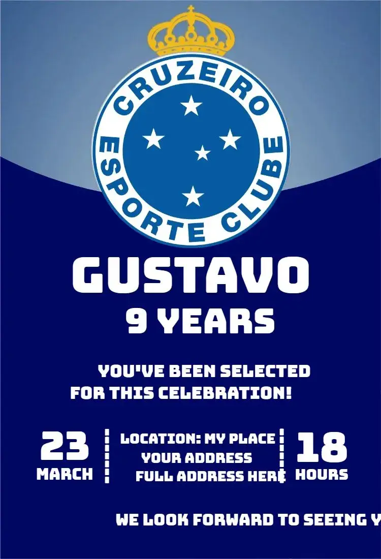 Invite Cruise 1 editable and customizable