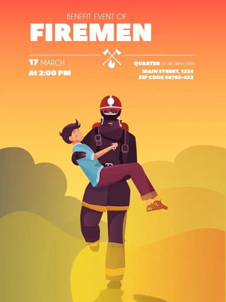 Firefighters Youth Event invitation