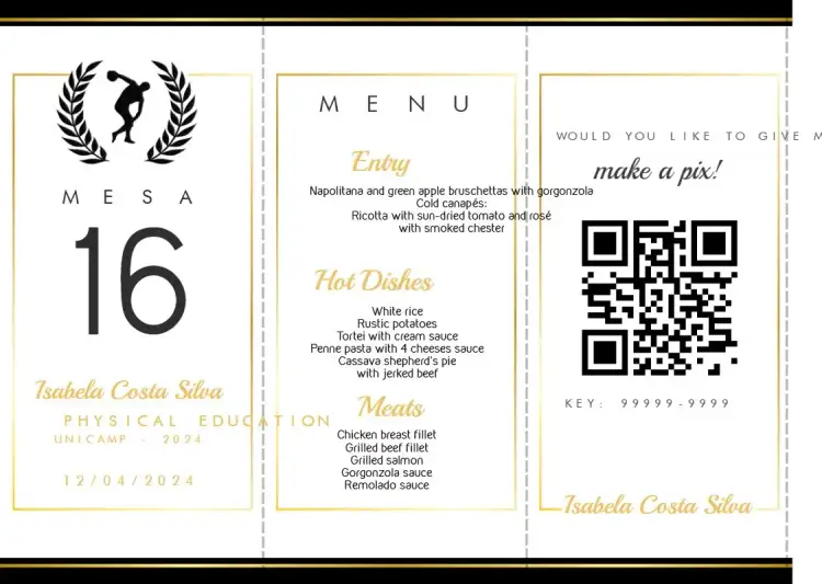 Invitation Menu Triangle Physical Education Graduation Triangle – Graduation theme modern, elegant, vibrant, minimalist, youthful