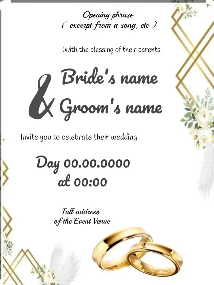 Wedding Adult RSVP invitation