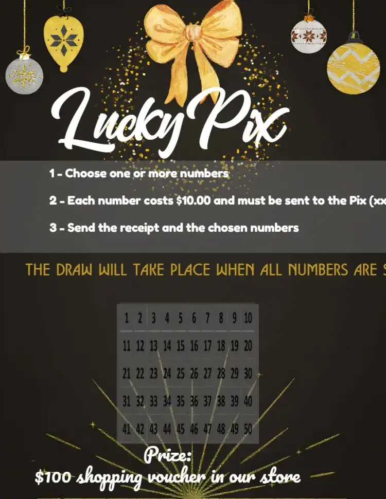 Invitation Golden New Year Lucky Pix – Tickets theme golden, colorful, modern, festive, sparkling, vibrant