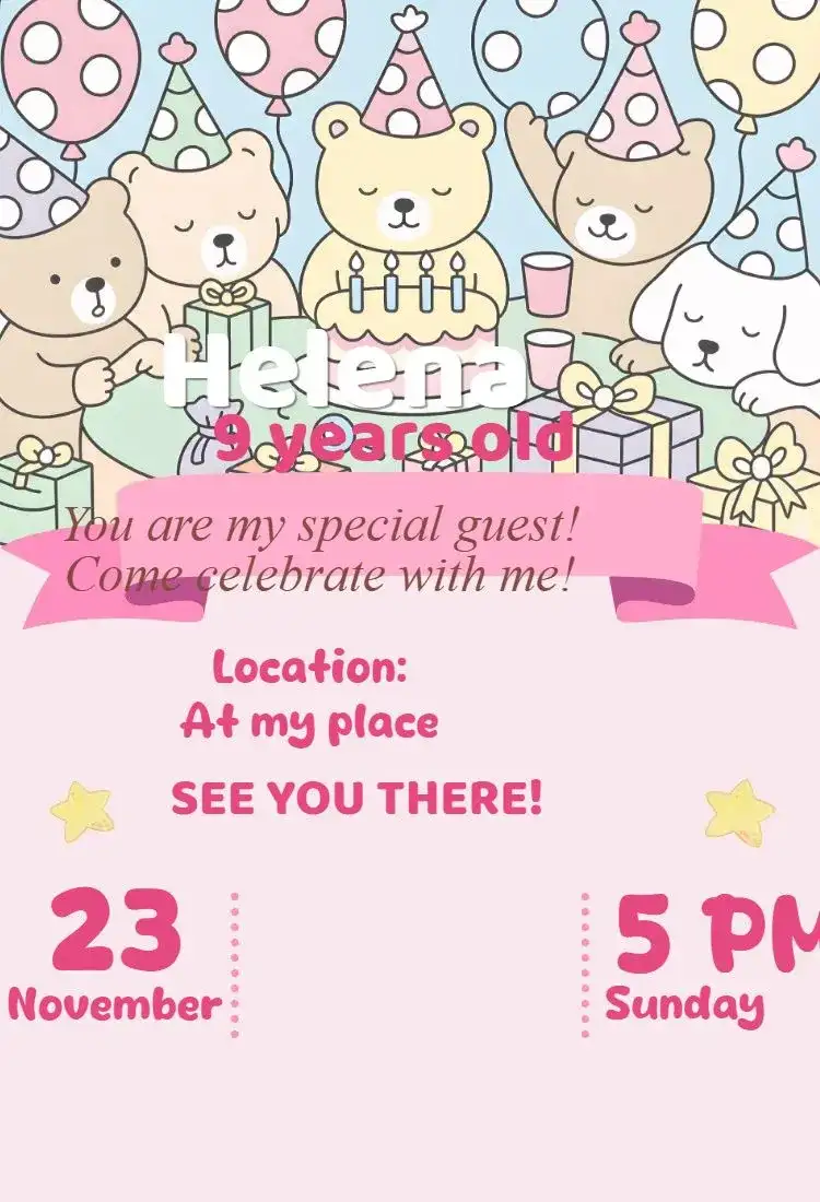 digital invitation bobbie goods candy color