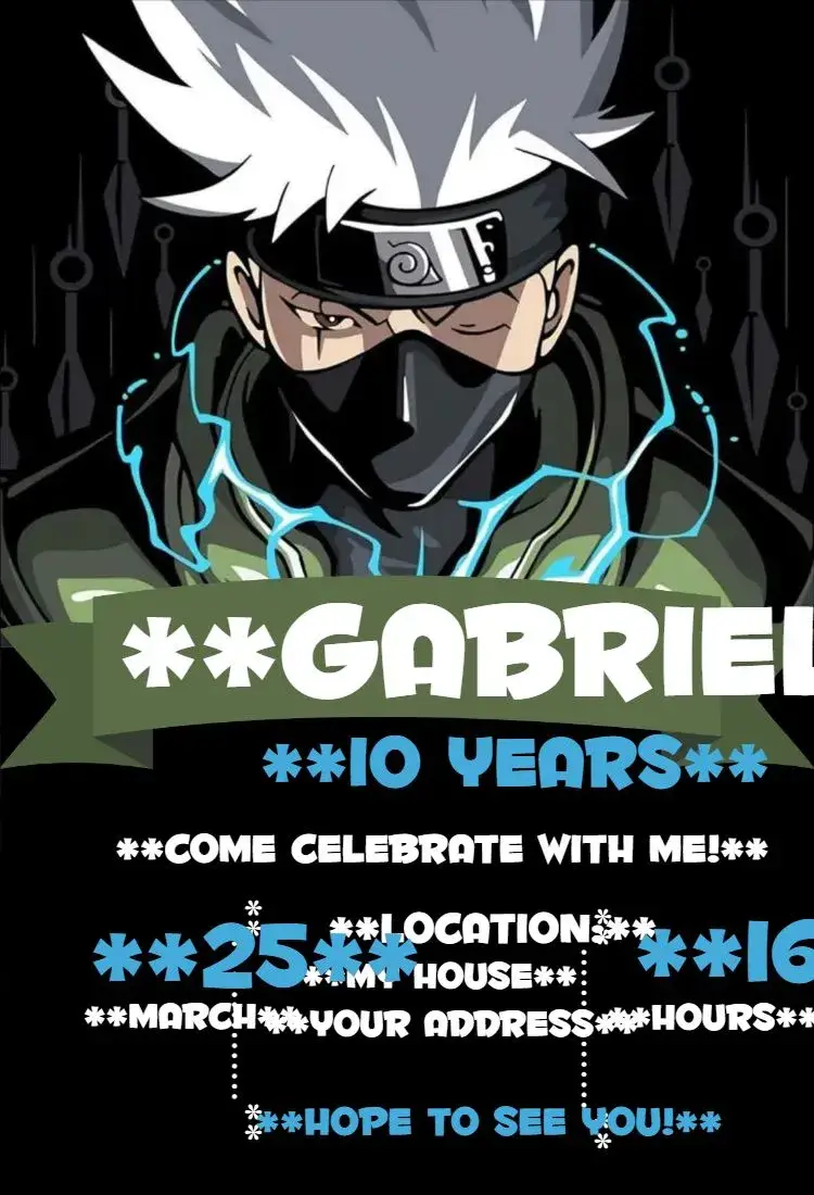 Kakashi 2 invitation