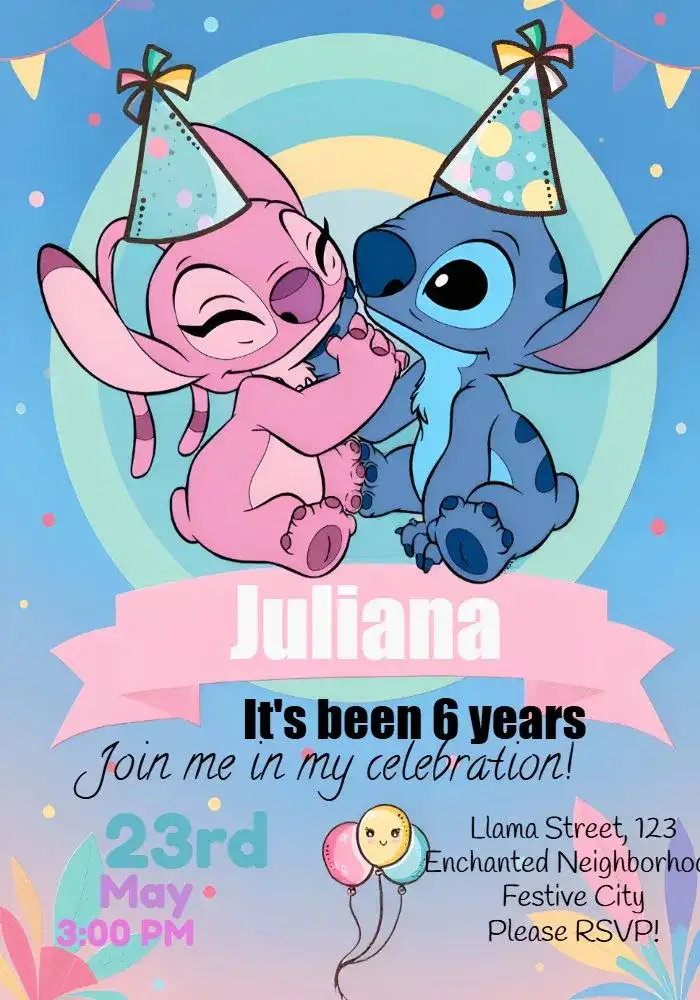 Stitch And Blue Angel