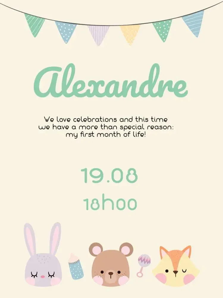 Baby Celebration invitation