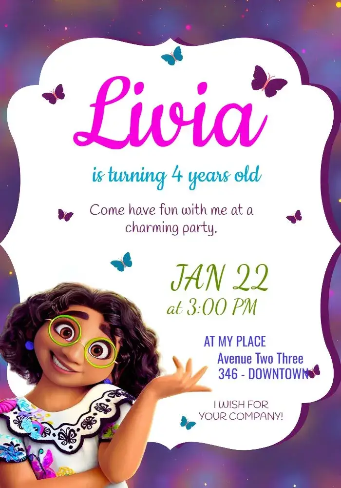 Disney Family Enchantment invitation
