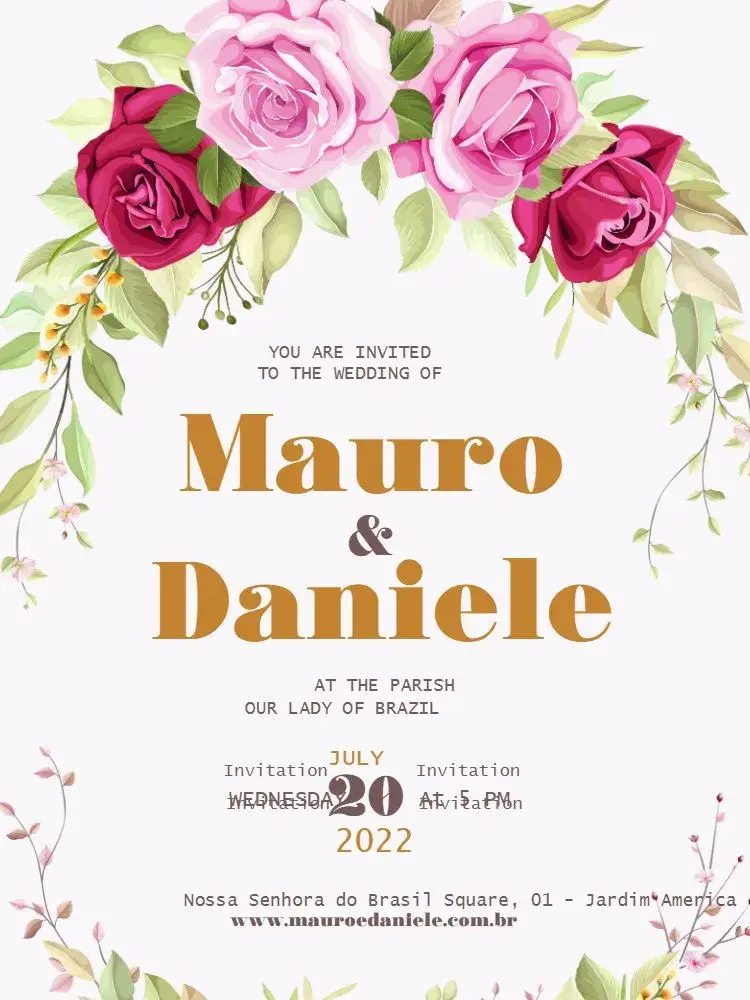 Rustic Light Wedding invitation