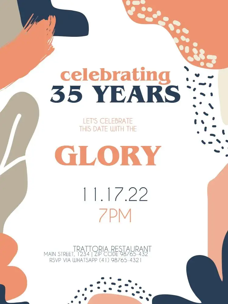 35 Years Claro invitation