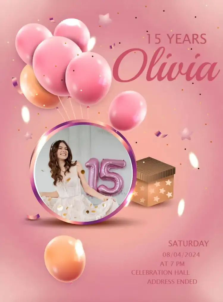 15 Years With Photo Gift
