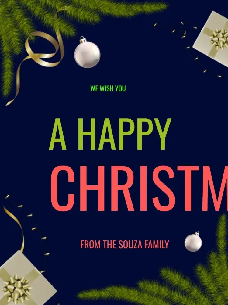 Happy Children's Christmas Card