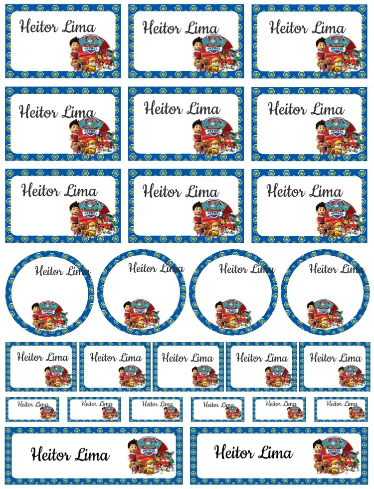 Paw Patrol invitation