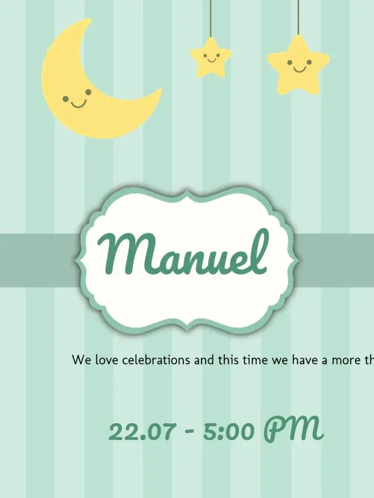 Baby Moon invitation