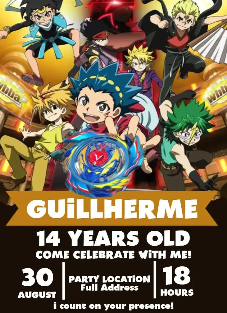 Beyblade Burst Group invitation