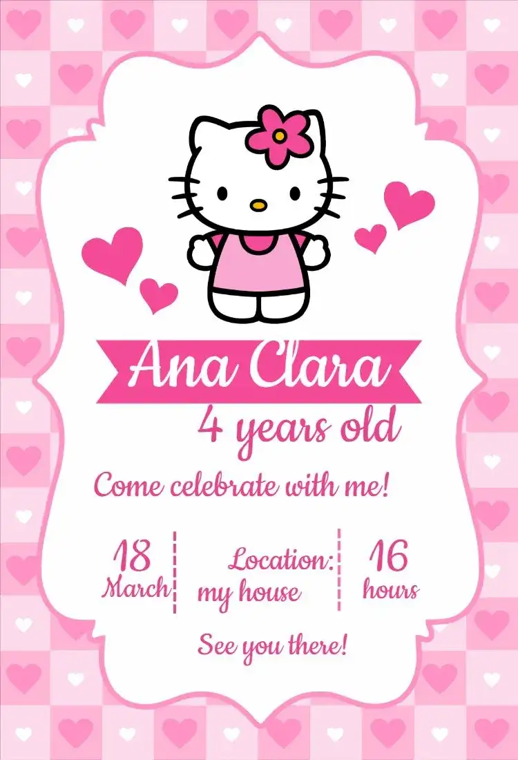 Hello Kitty Pink Hearts