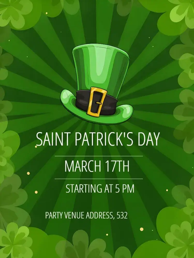 Saint Patrick's Day invitation