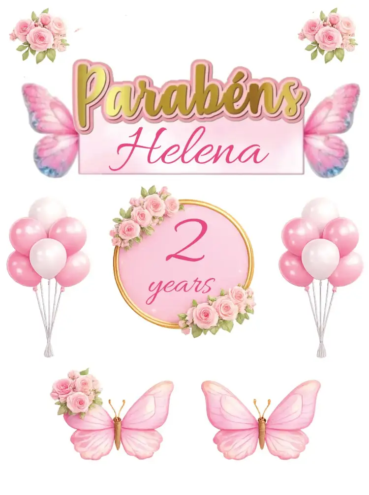 Invitation Butterfly Garden – Cake topper theme colorful, nature-inspired, playful, vibrant, floral-themed, fun